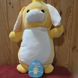 Squishmallow Yellow and White Donkey Hug Mees Plush Toy